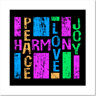 Love Peace Harmony Joy Posters and Art